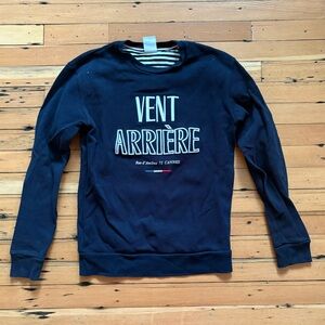 Zara Black Crewneck Sweater Soft Cotton Blend